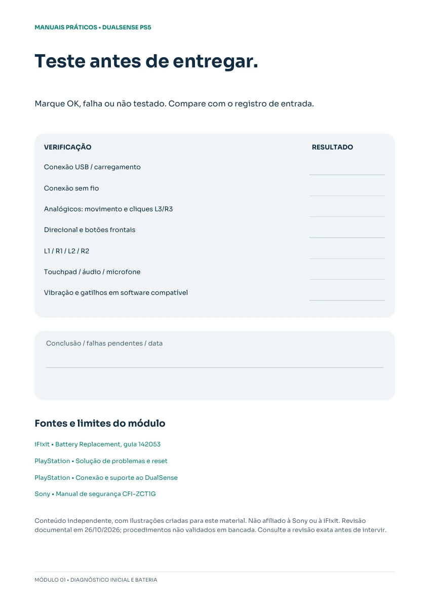 Teste funcional final